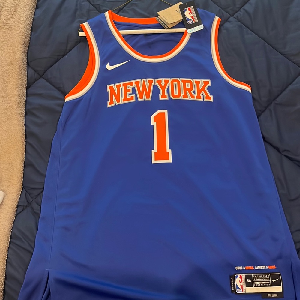 Nike NY Knicks Blue Obi Toppin Jersey Size XXL